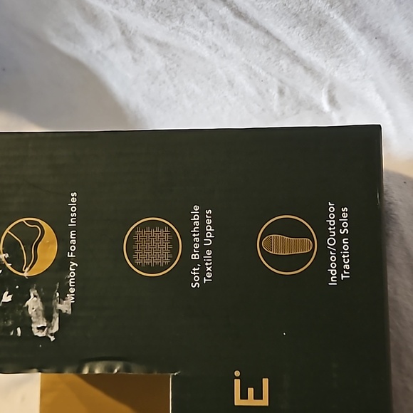 Goldtoe Mens Tan Memory Foam Insole Indoor/Outdoor Traction Soles Slippers M 8-9 - Picture 6 of 11